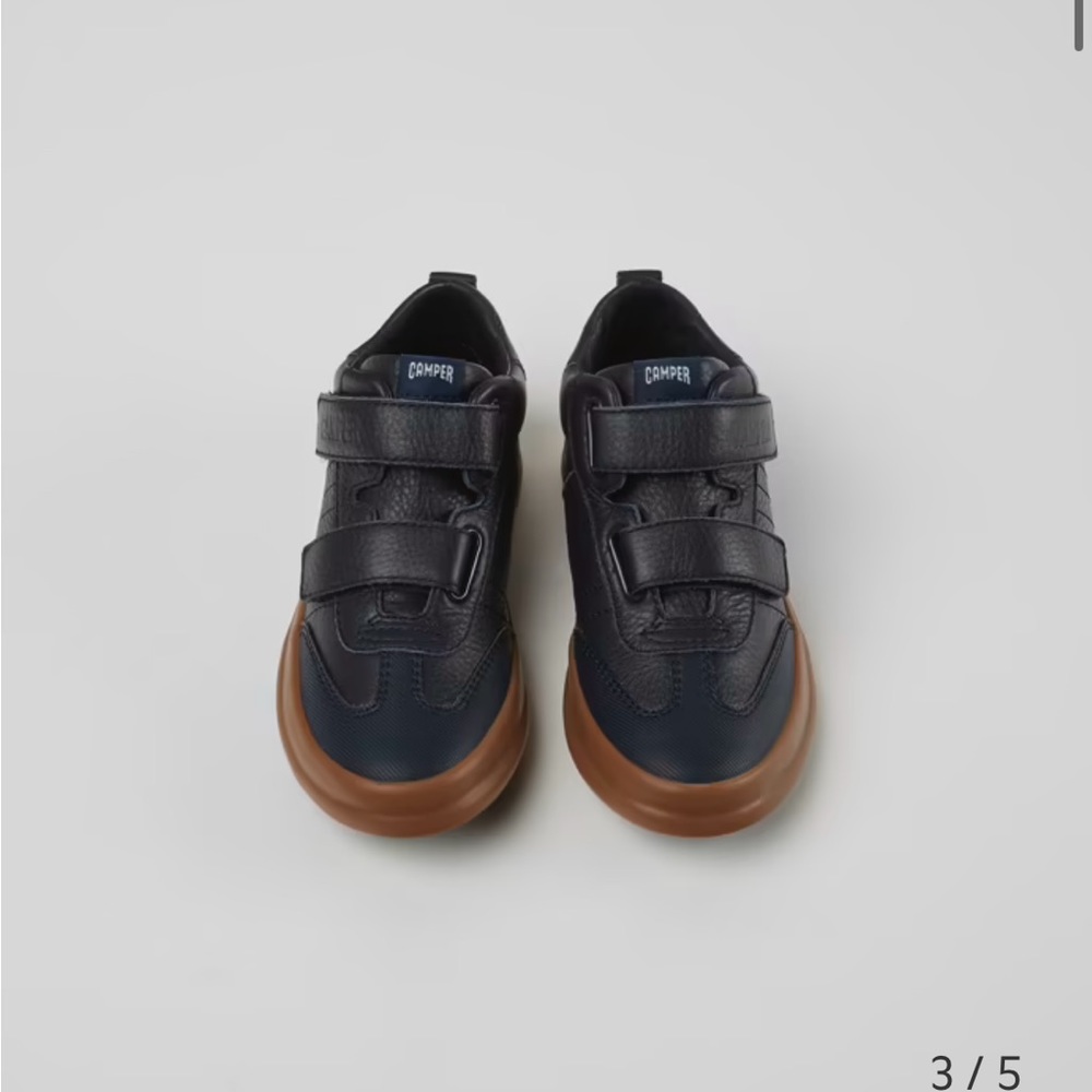 Camper Kids “Pursuit” Navy Blue Leather Sneaker size 33EU